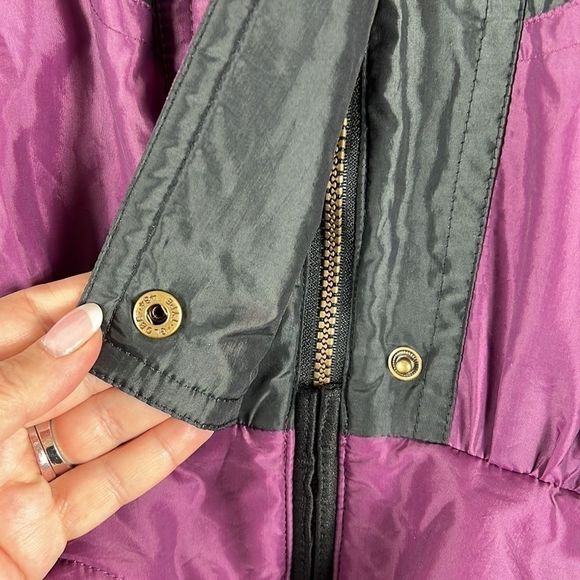 OSSI vintage ski suit stirrup pants purple black size 12 - Picture 4 of 12